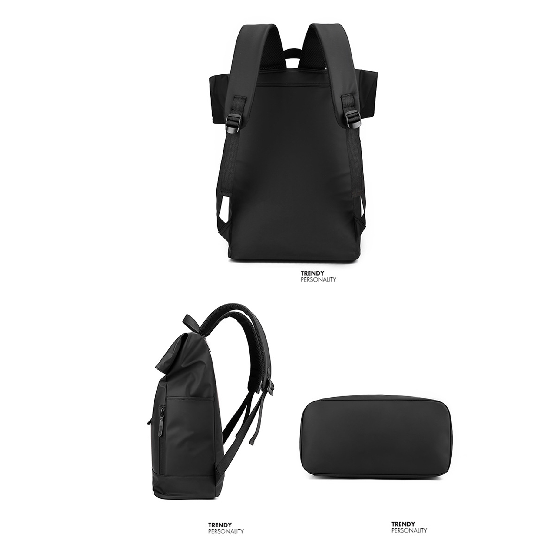 15.6" Roll Top Laptop Backpack 4