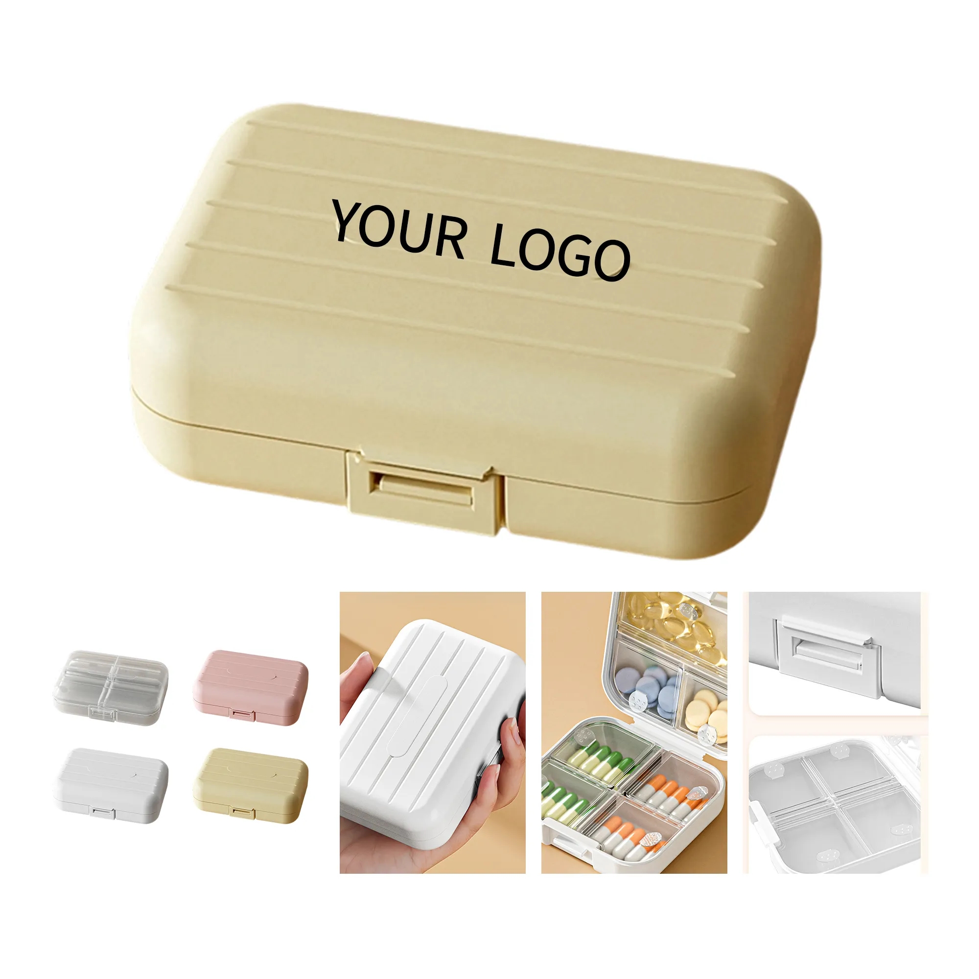 Weekly Sealed Pill Organizer with Transparent Body 5