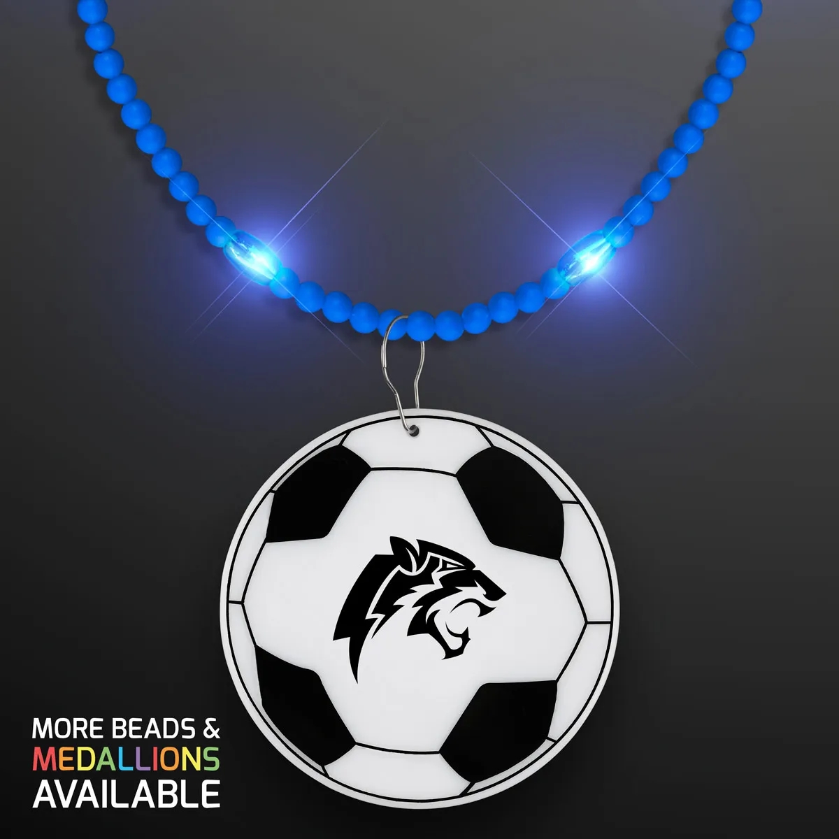 Still-Light Beads with Soccer Ball Medallions 10
