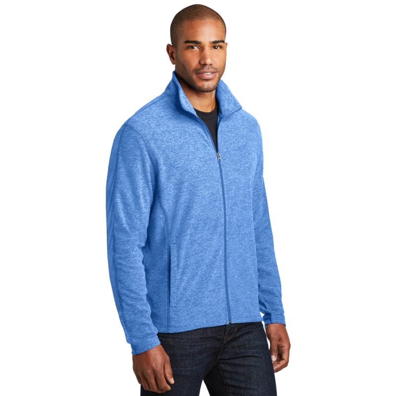 Port Authority Heather Microfleece Full-Zip Jacket. 13
