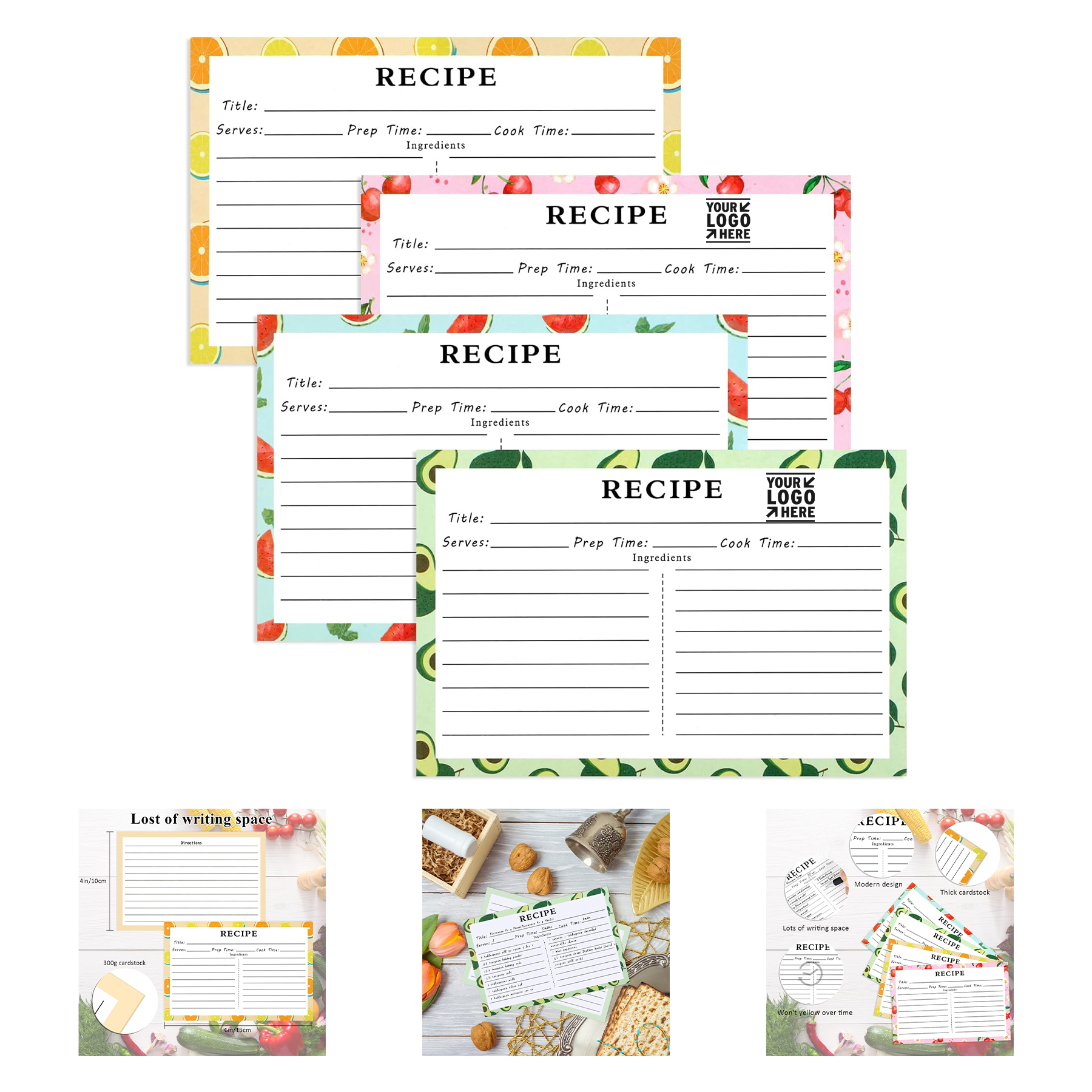 4" x 6" Recipe Card 1
