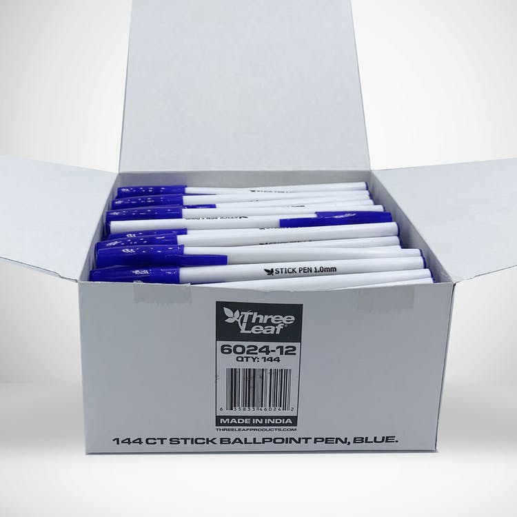 Blue Stick Ball Pens - 1728 Count 2
