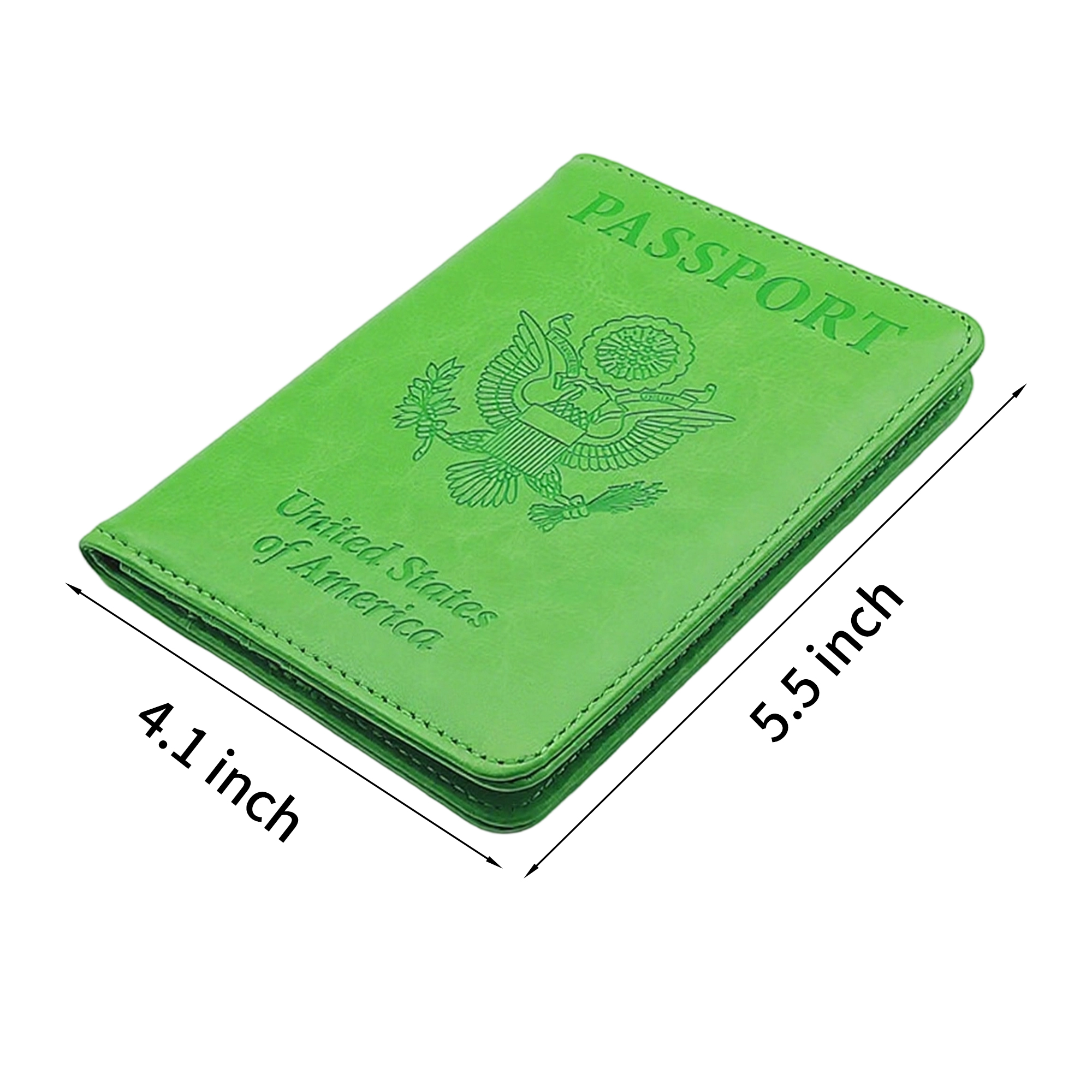 PU Leather Passport Wallet With RFID Blocking 5.5" By 4.1" 5