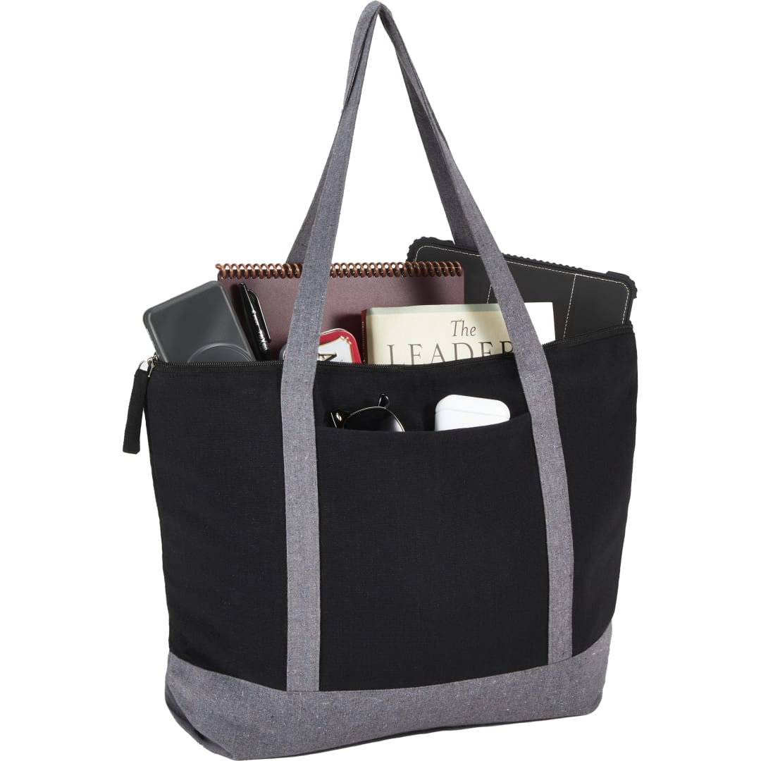 Repose 10oz Recycled Cotton Zippered Tote 18