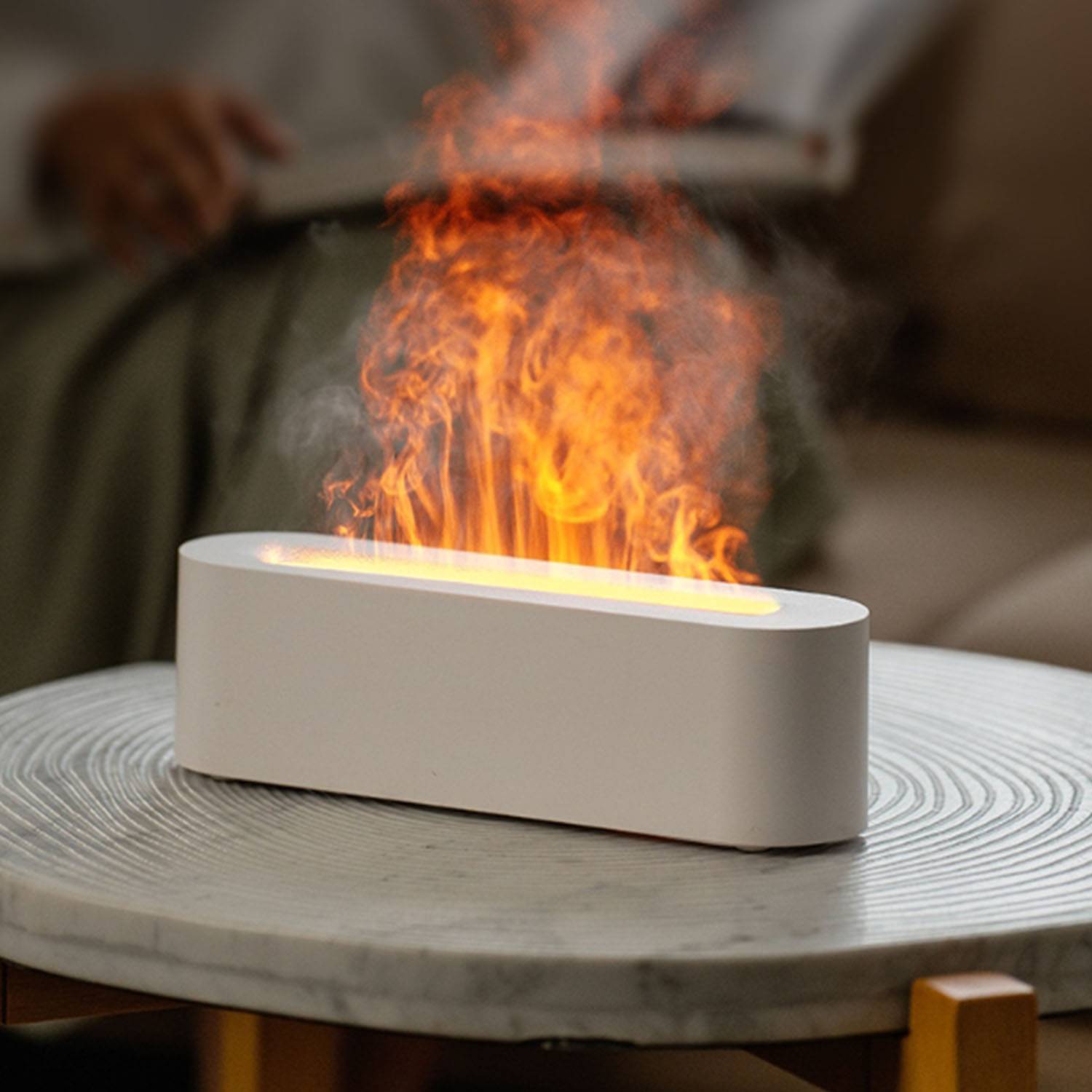 USB Flame Effect Humidifier With LED 3
