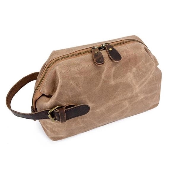 Waxed Canvas Toiletry Bag 2