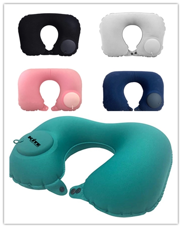 Press Inflatable Neck Travel Pillow 7