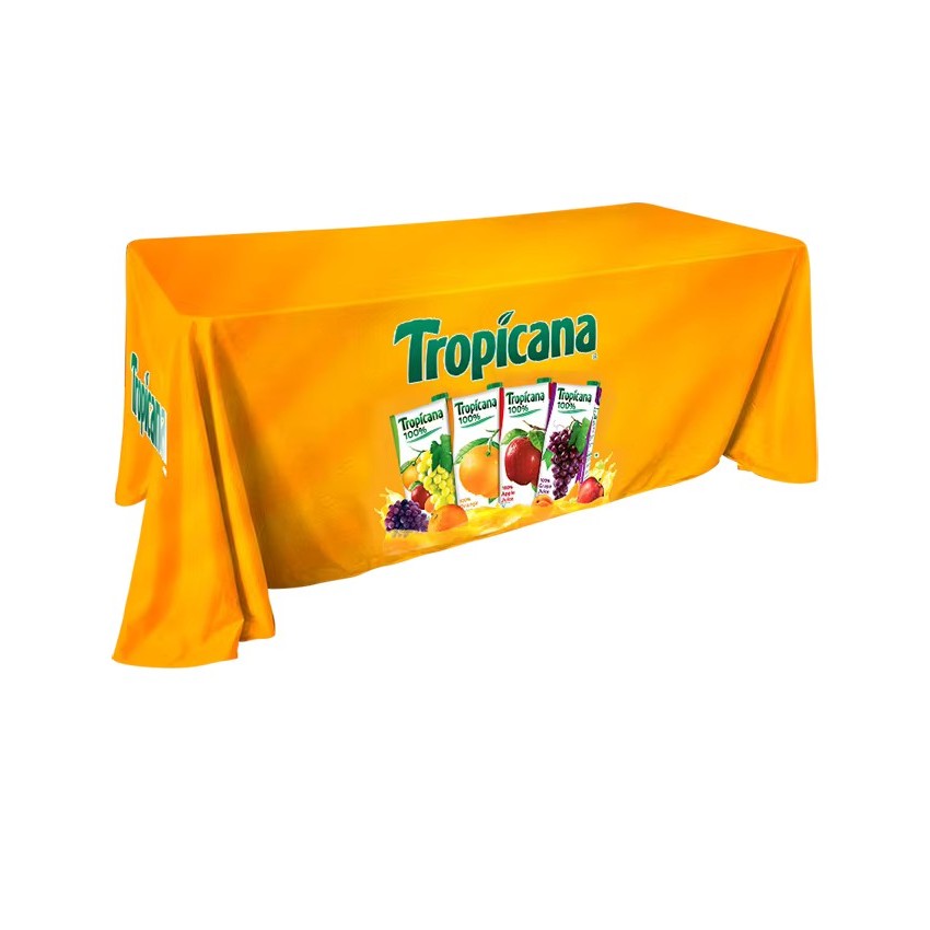 8' Economy Draped Standard Table Cover 1