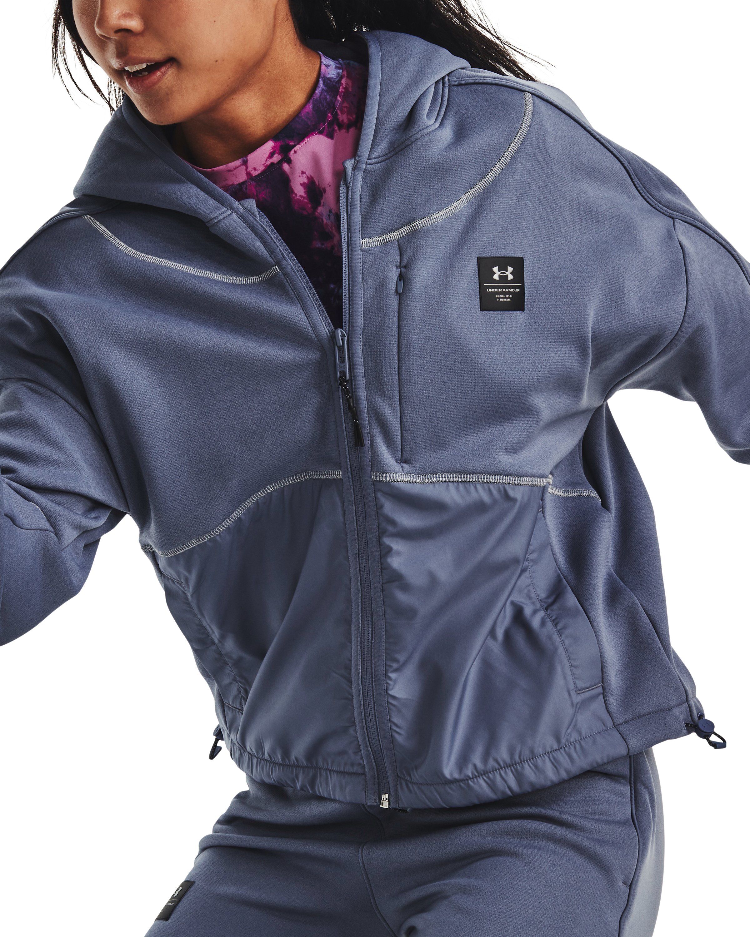 Women's UA RUSH Fleece Full-Zip Hoodie  3