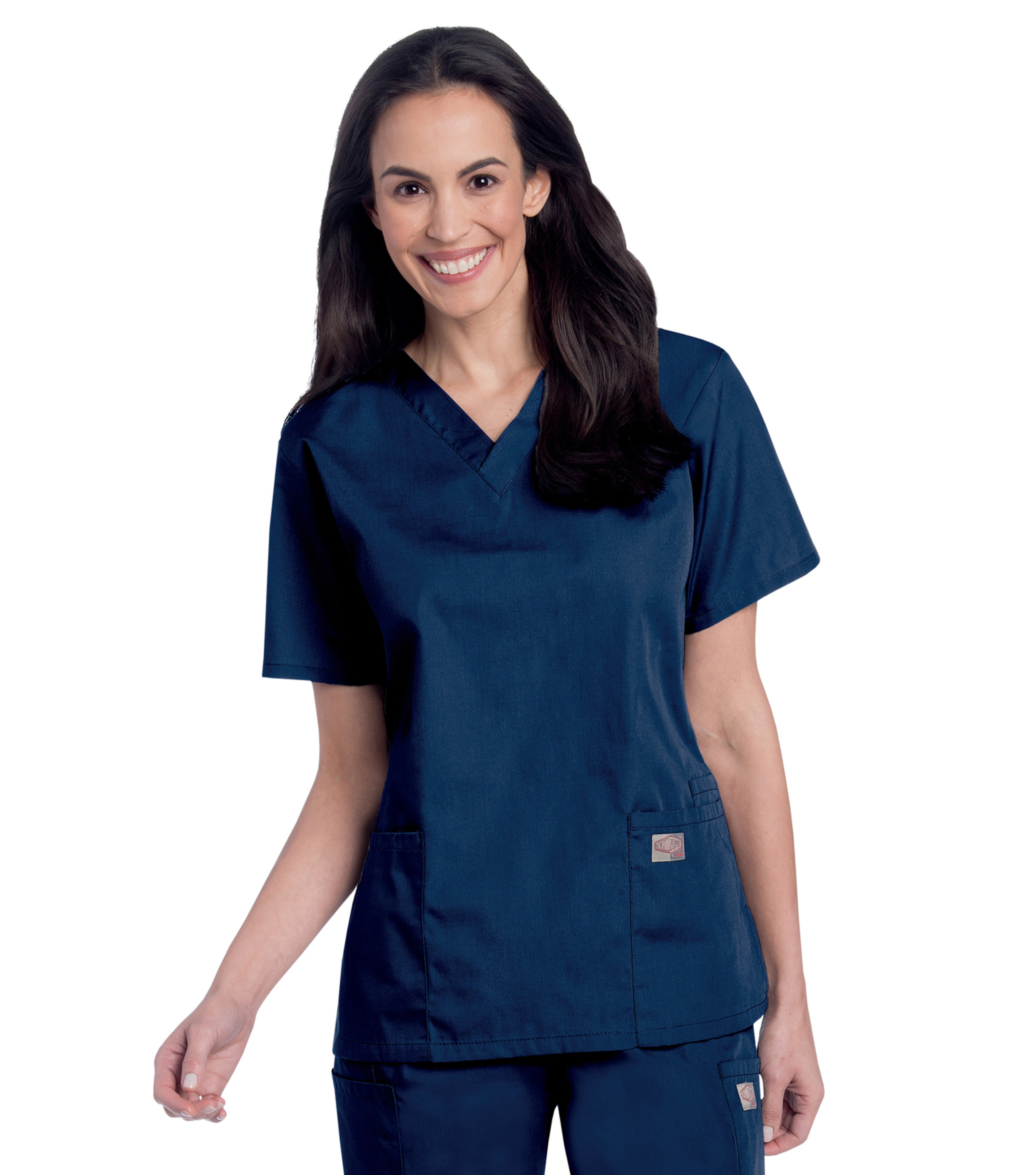 Landau - ScrubZone - Women's Three-Pocket Clean Back V-Neck Top 12
