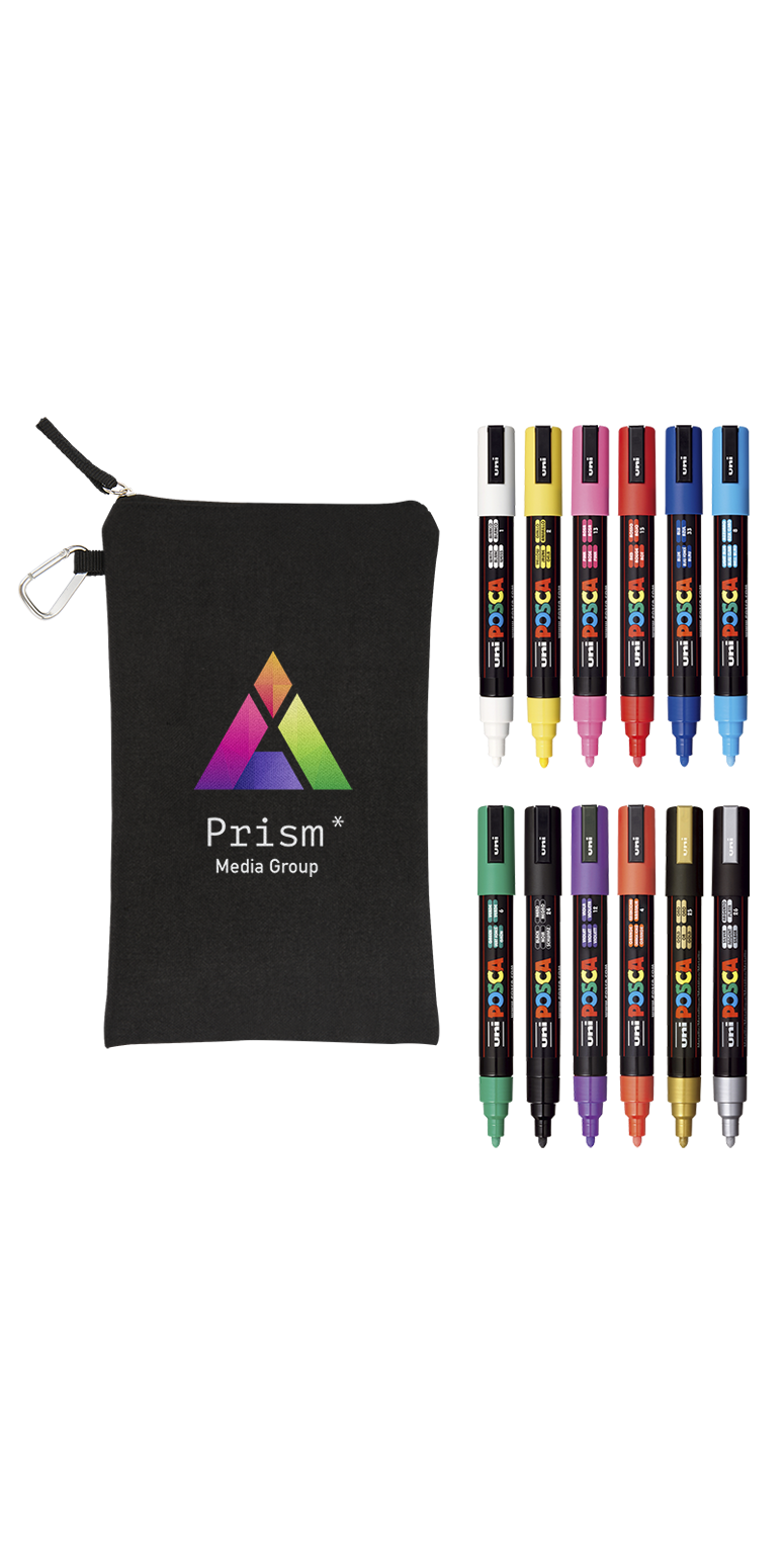 POSCA 12 Piece Basic Marker Set with Bag 32