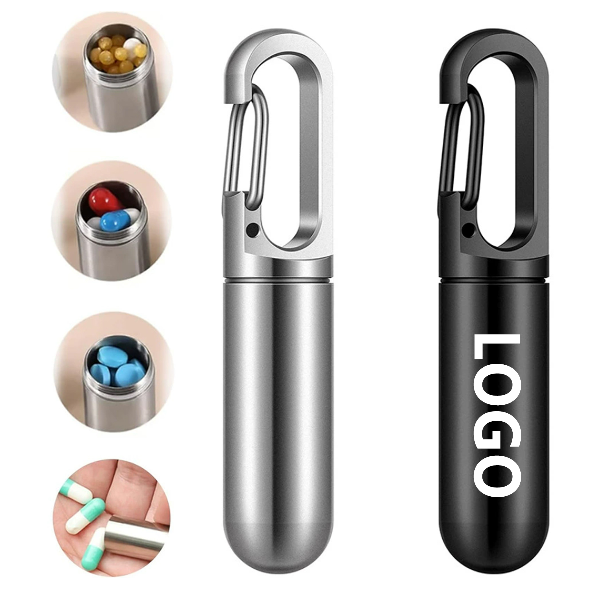 Stainless Steel Pill Box Case 3