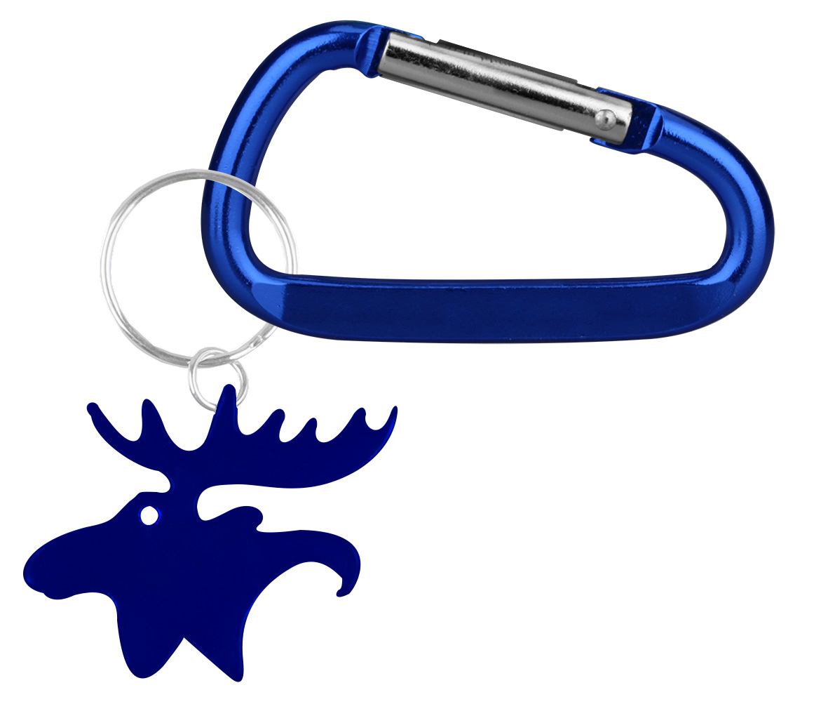 Moose shape bottle opener key chain & Carabiner 1