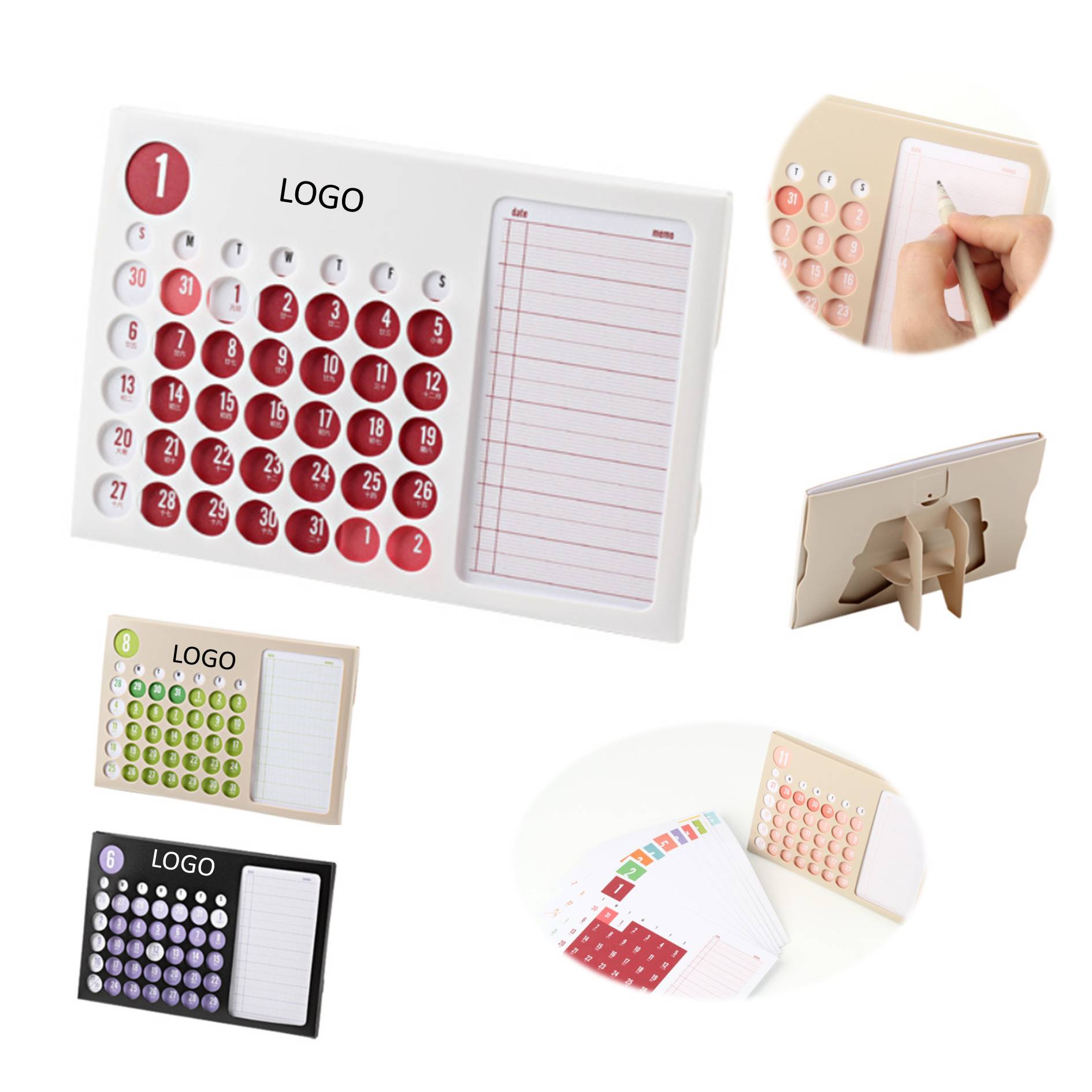 Creative Office Use Desk Calendar Notepad 2