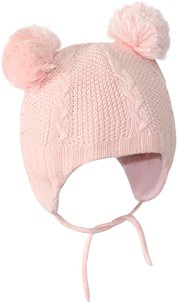 Custom Jacquard Knit Baby Cotton Earflap Beanie 3