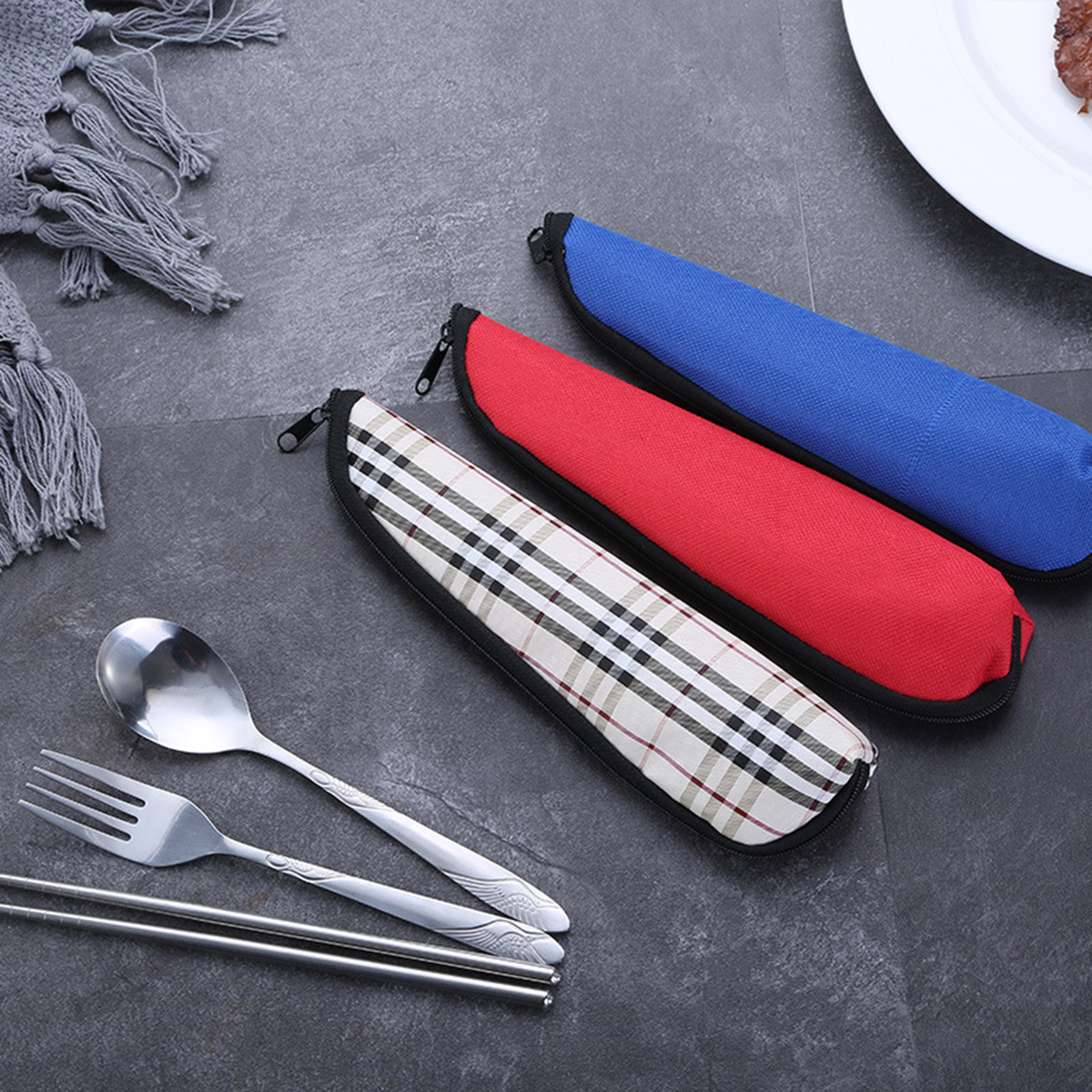 Tableware With Carrying Case 3 Pcs 4