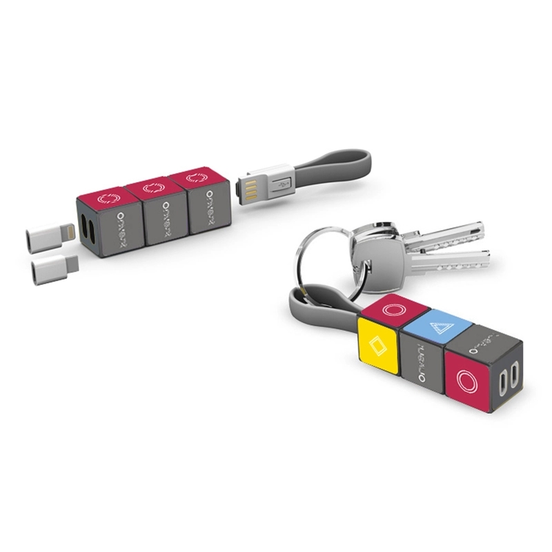 Cube Data Cable Keychain 2