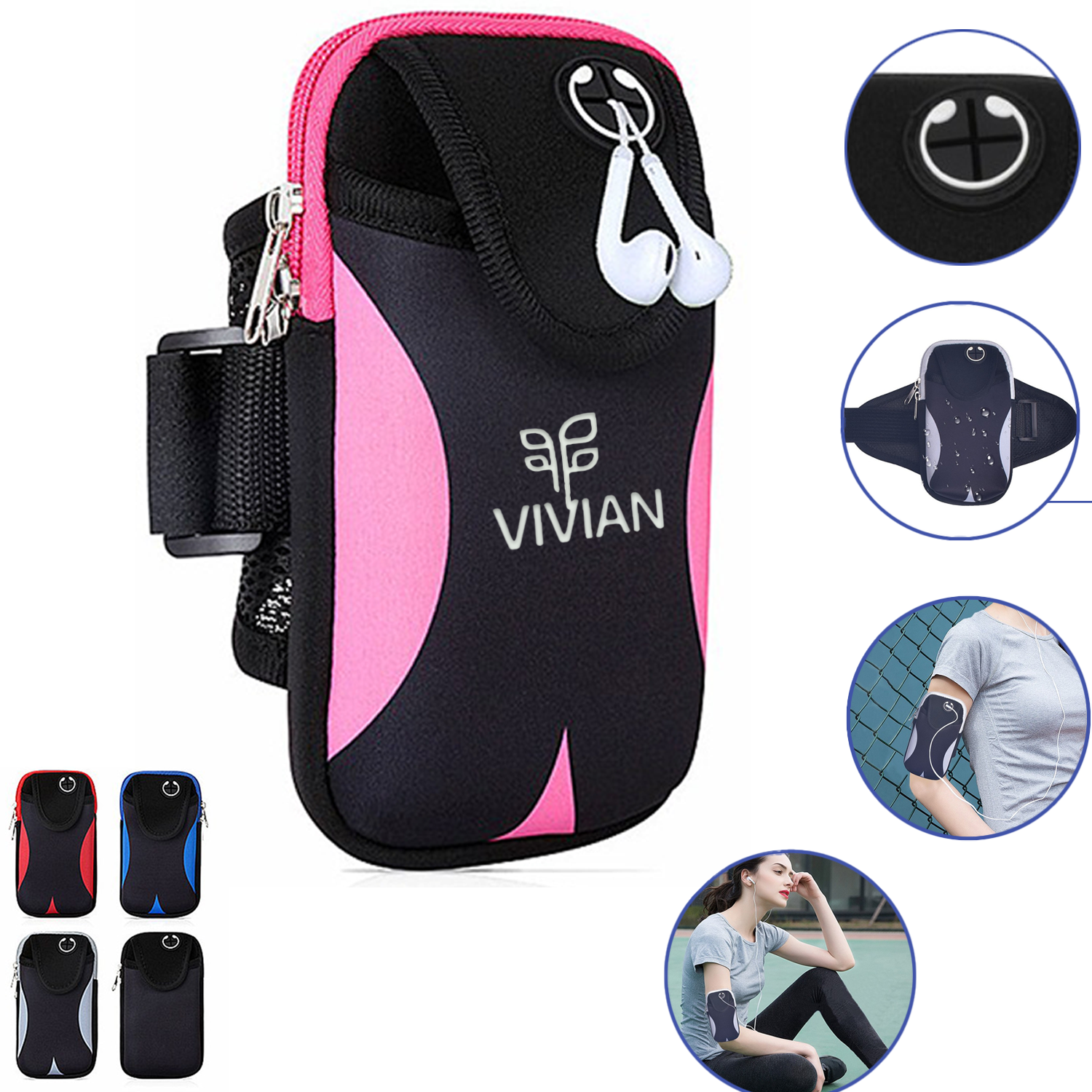 Multi functional Outdoor Neoprene Cellphone Armband 2