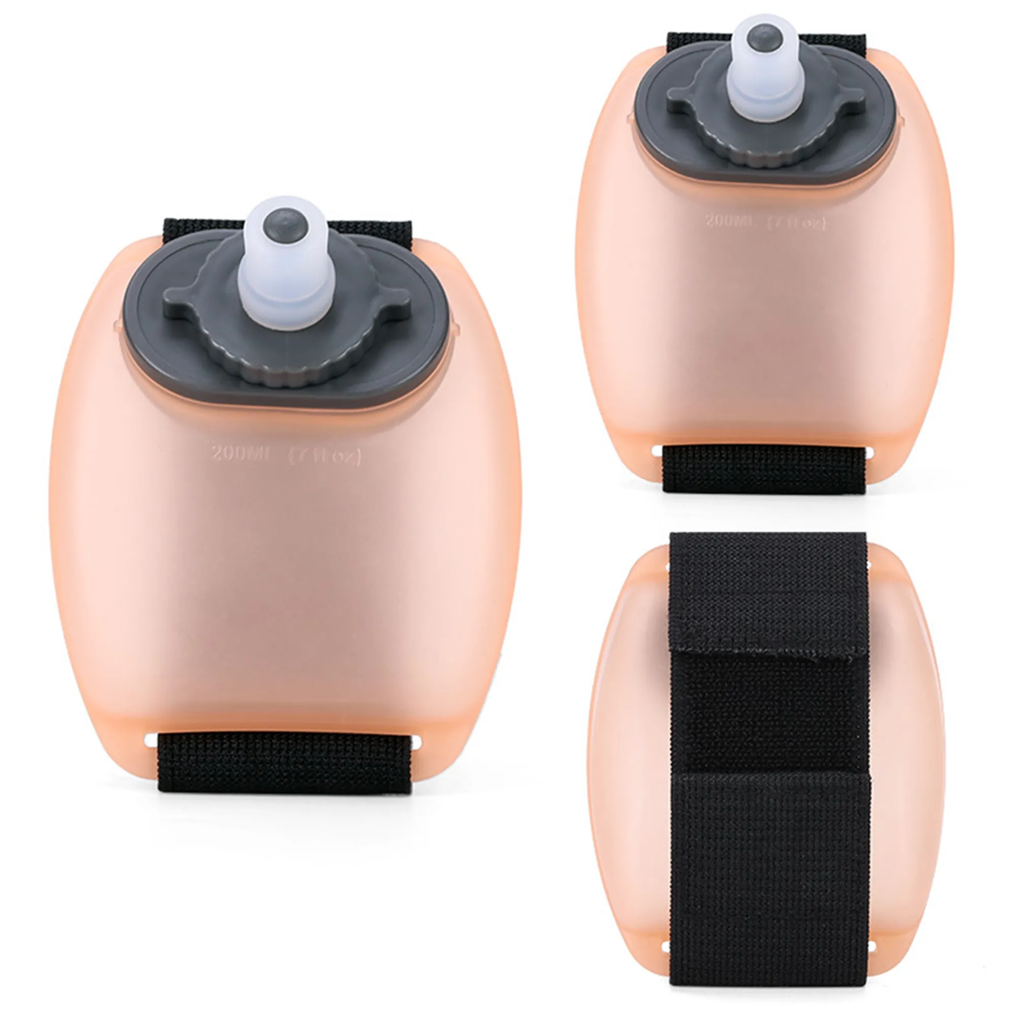 Wrist Sports Water Bottle Logo With Adjustable W Strap 3
