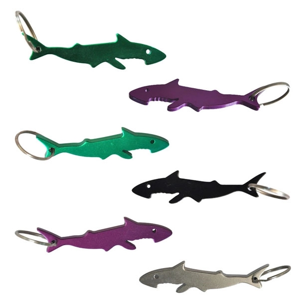 Shark Shaped Bottle Opener Keychain 3