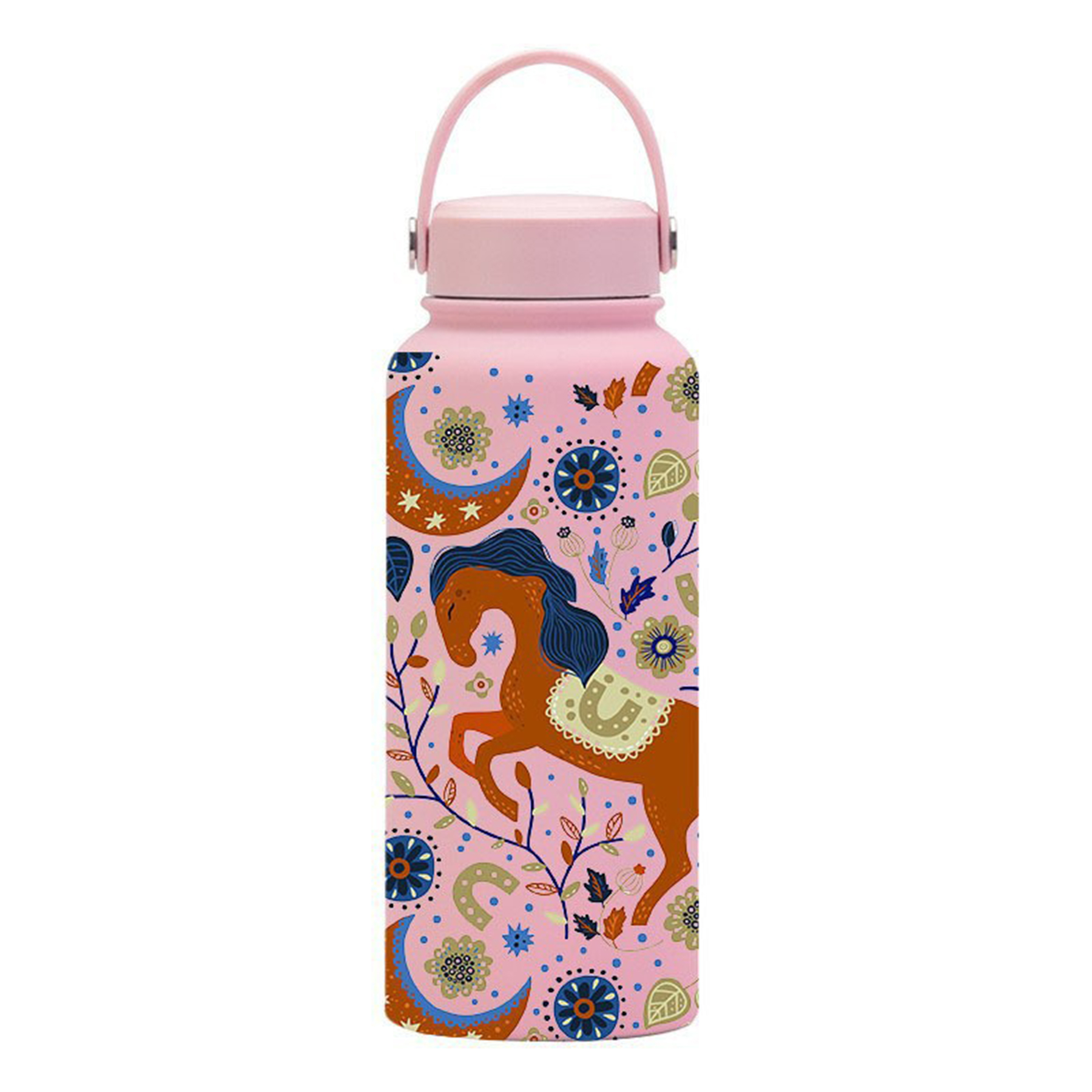 Large Capacity Insulated Patterned Bottle 23