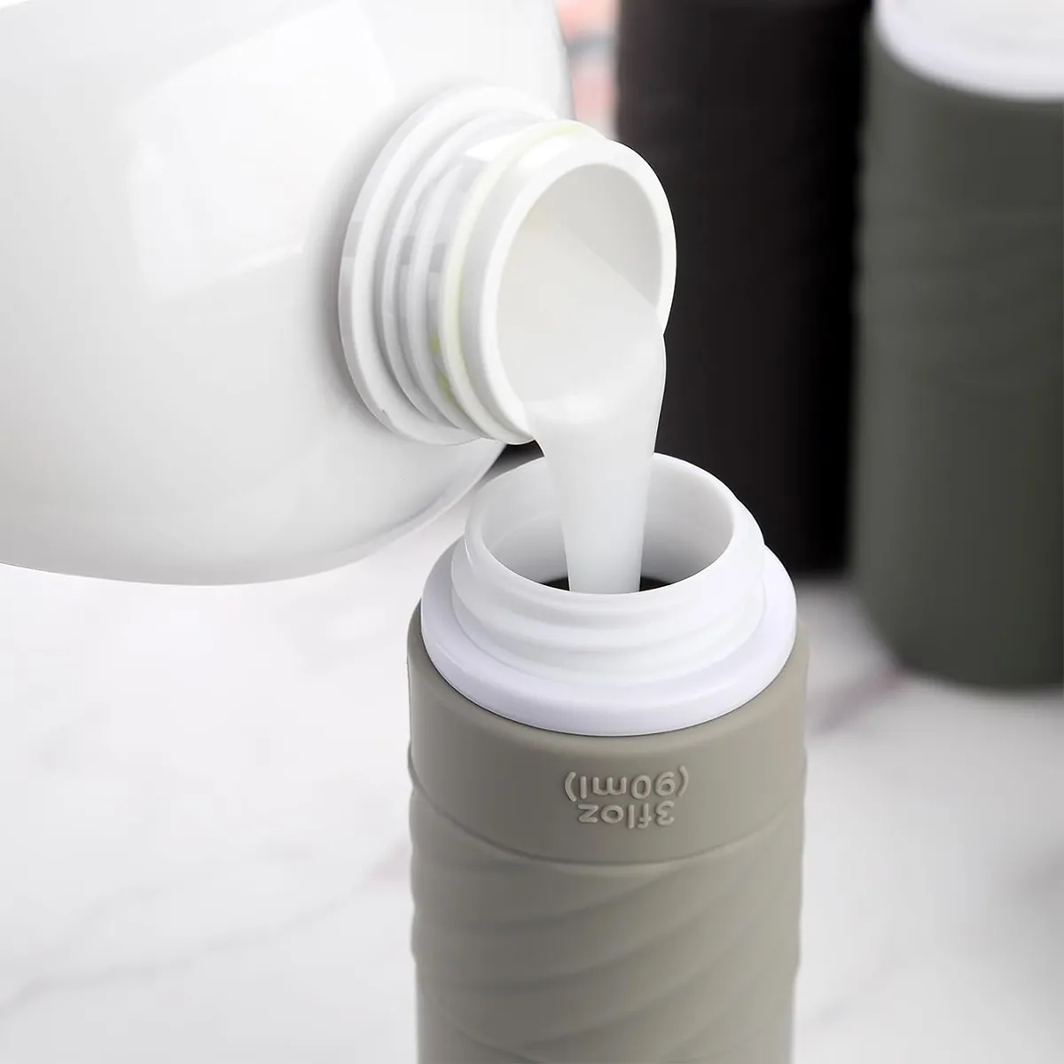3oz Portable Leak Proof SiliconeTravel Bottle For Toiletries 2