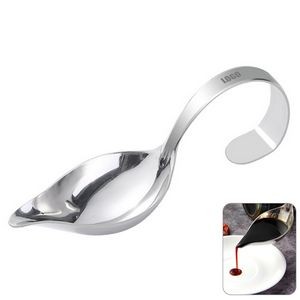 Precision Stainless Steel Drizzle Saucier Spoon With Tapered Design And Spout 17