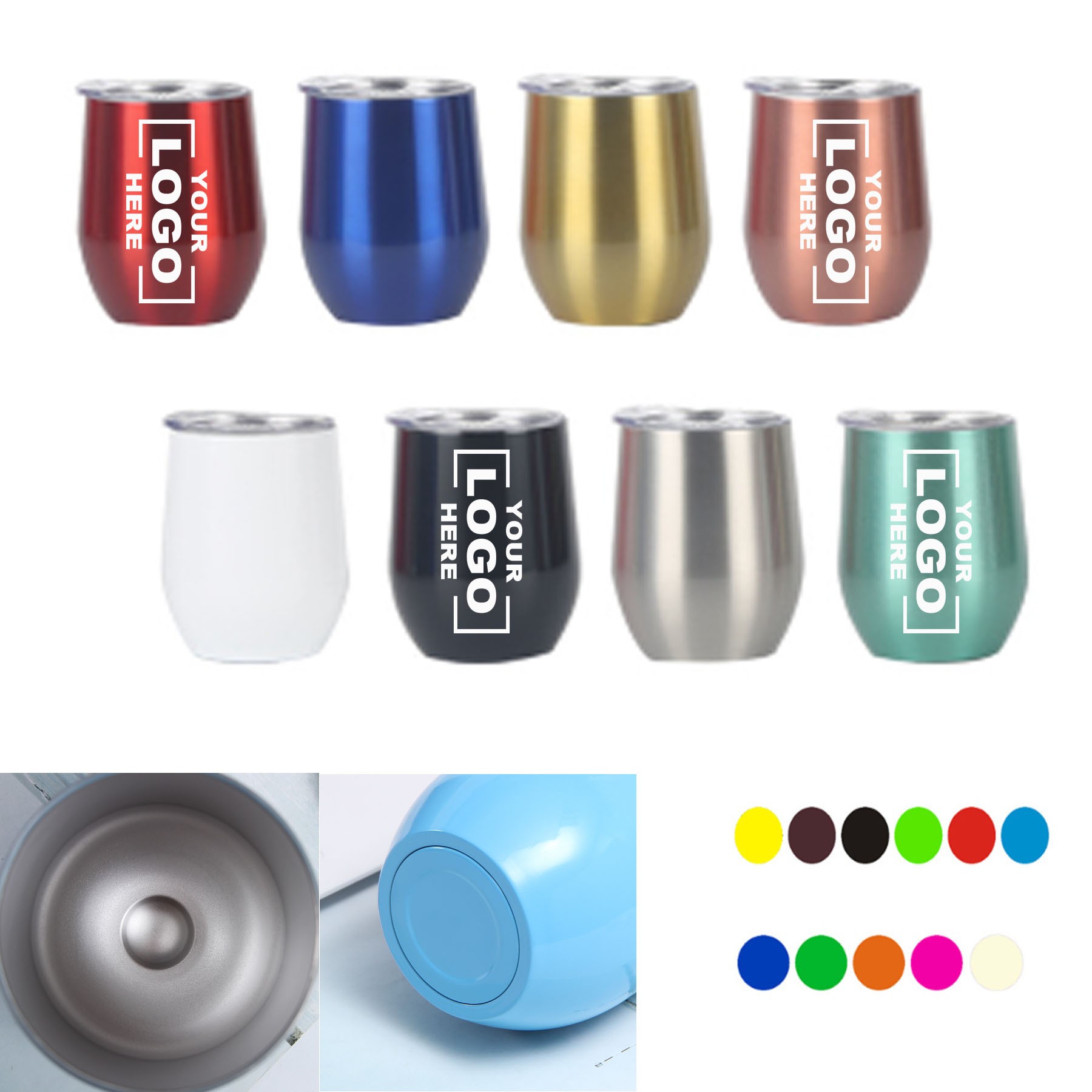 12 oz Stemless Wine Tumbler