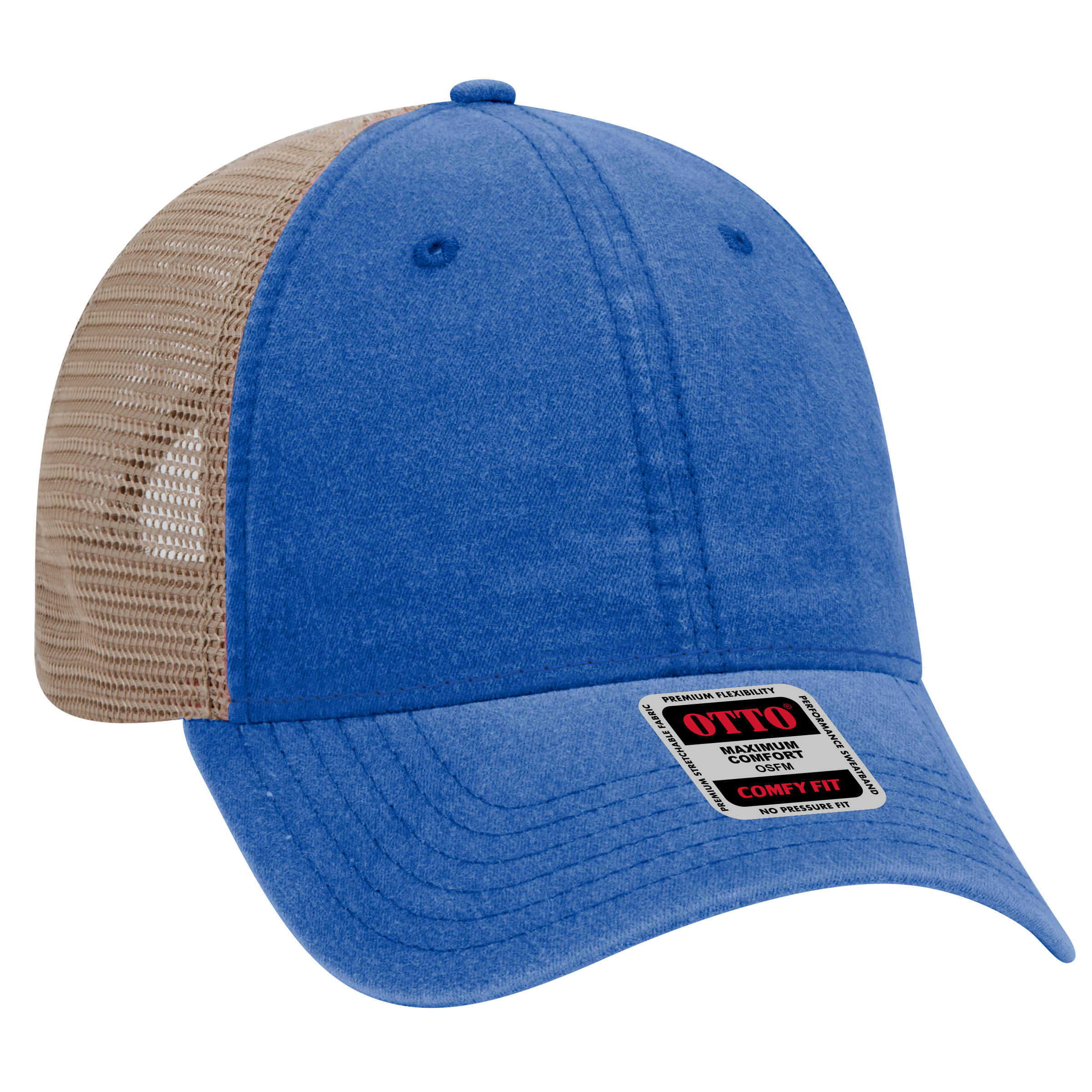 OTTO CAP® OTTO COMFY FIT® 6 Panel Low Profile Mesh Back Trucker Hat 38