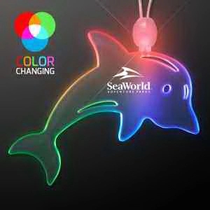 Acrylic Dolphin Shape Necklace with LED 14