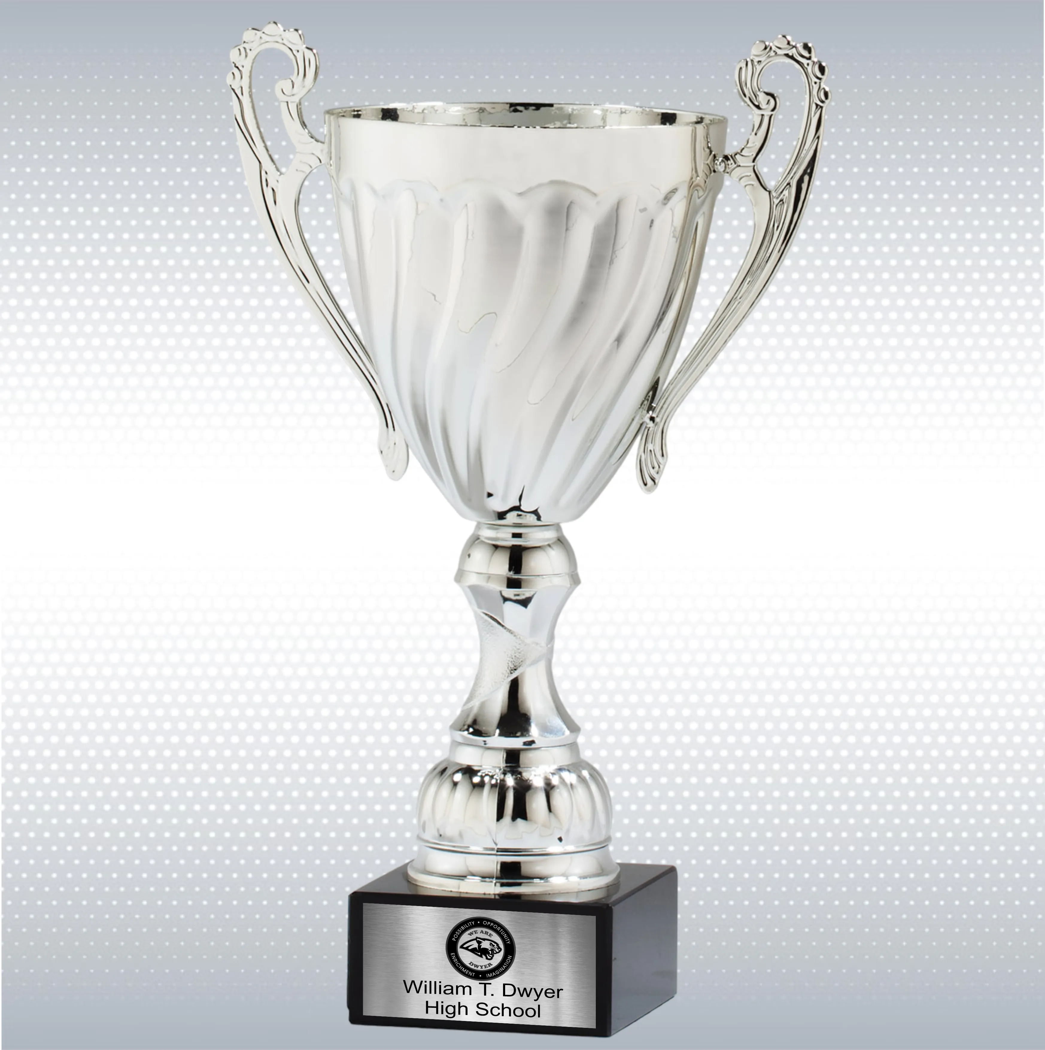 Silver Metal Cup w/Plastic Stem & Marble Base 5
