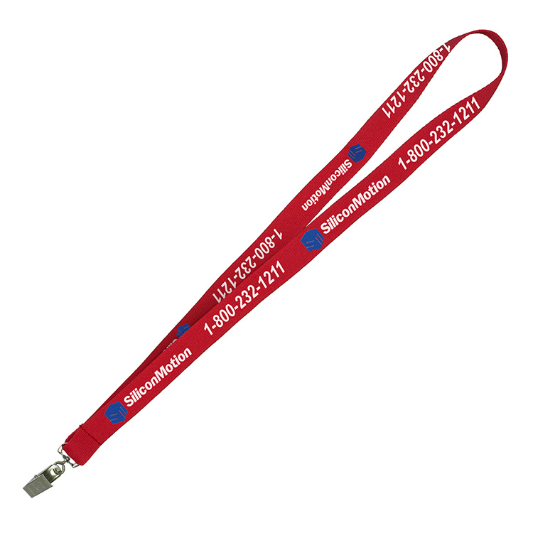 "DEWITT RECYCLED" 3/4" Import Air Ship Recycled RPET Super Fine Detail Woven-In Lanyard 26