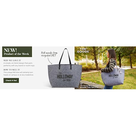 THE GOODS™ Recycled Felt Shoulder Tote 44