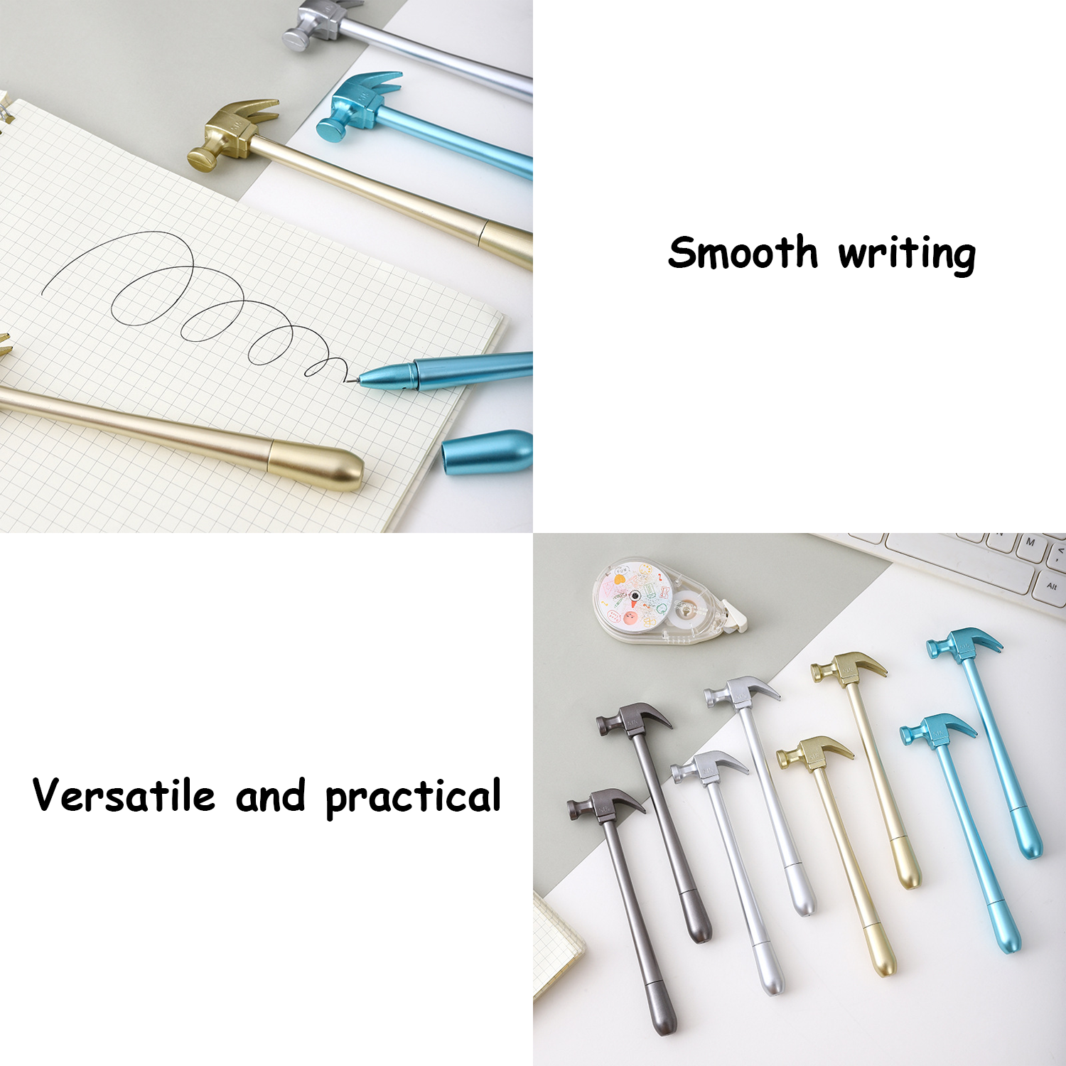 Plastic Creative Imitation Hammer Shaped Pen 8