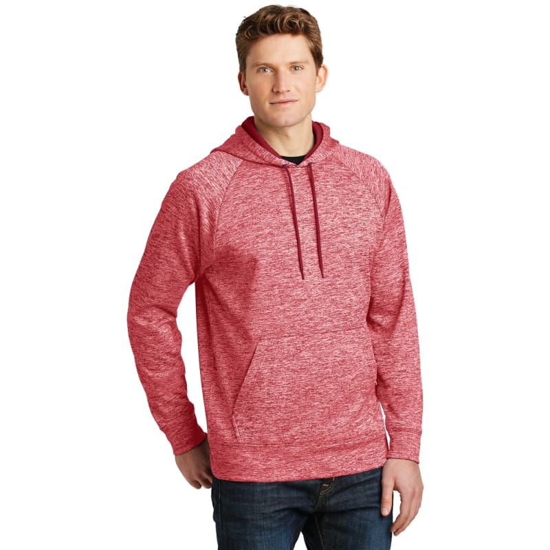 Sport-Tek PosiCharge Electric Heather Fleece Hooded Pullover., custom hoodie or sweatshirt with logo imprint 3