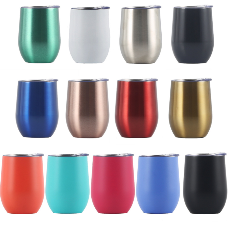 12 OZ U shape Stemless Thermos cup 17