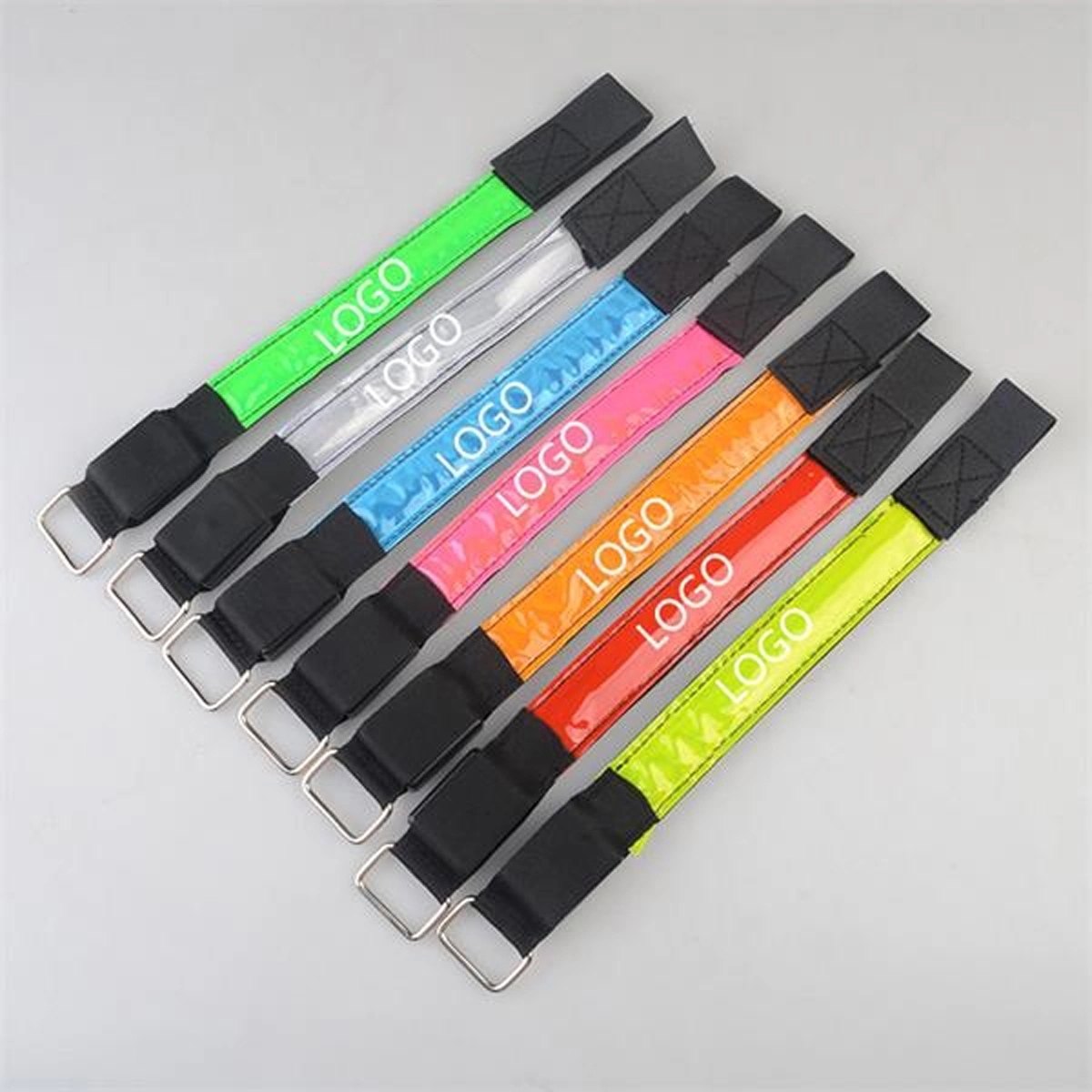 USB Chargable LED Sports Saftey Flashing Reflective Armband 2
