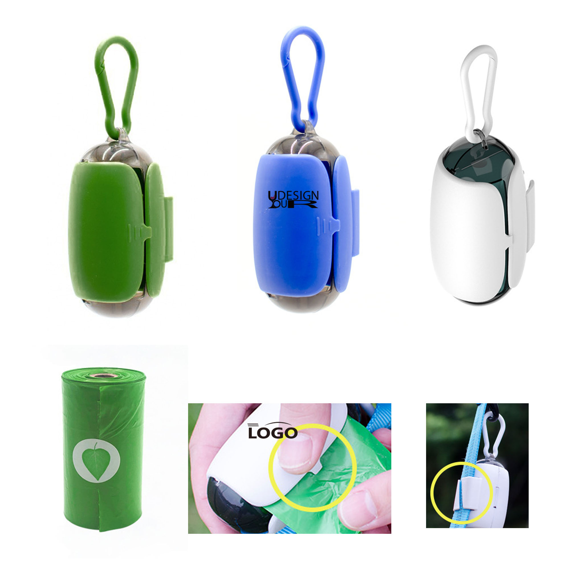 Biodegradable Pet Waste Hanging Bag Set Customized Logo 1