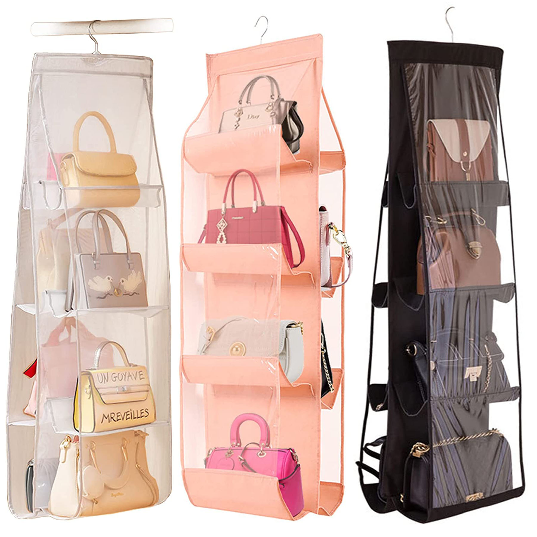41 x 13.5 Inches Hanging Handbag Purse Organizer 2