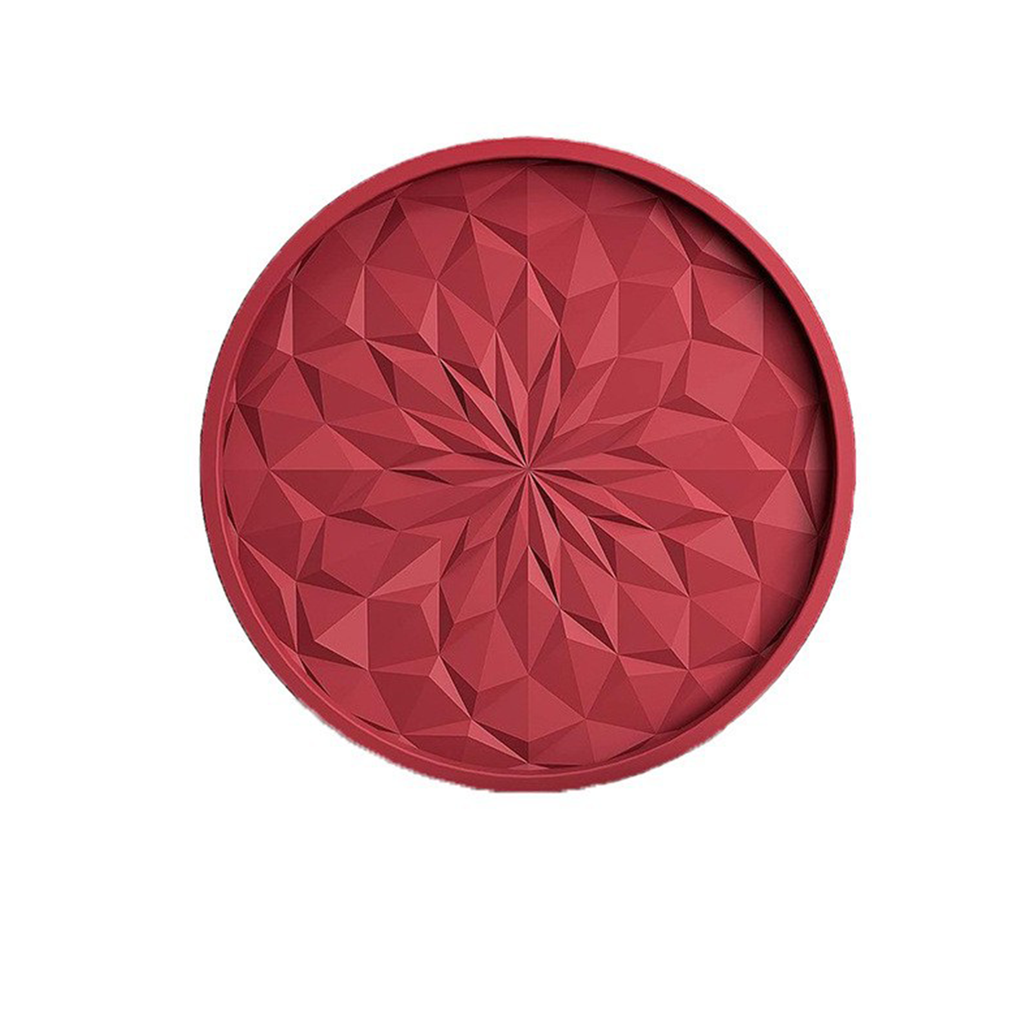 6 Pack Thick Non Slip Silicone Coasters Set w/ Holder 2