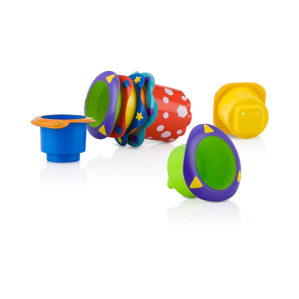 Nuby Splish Splash Stacking Cups - 5 Pieces 1