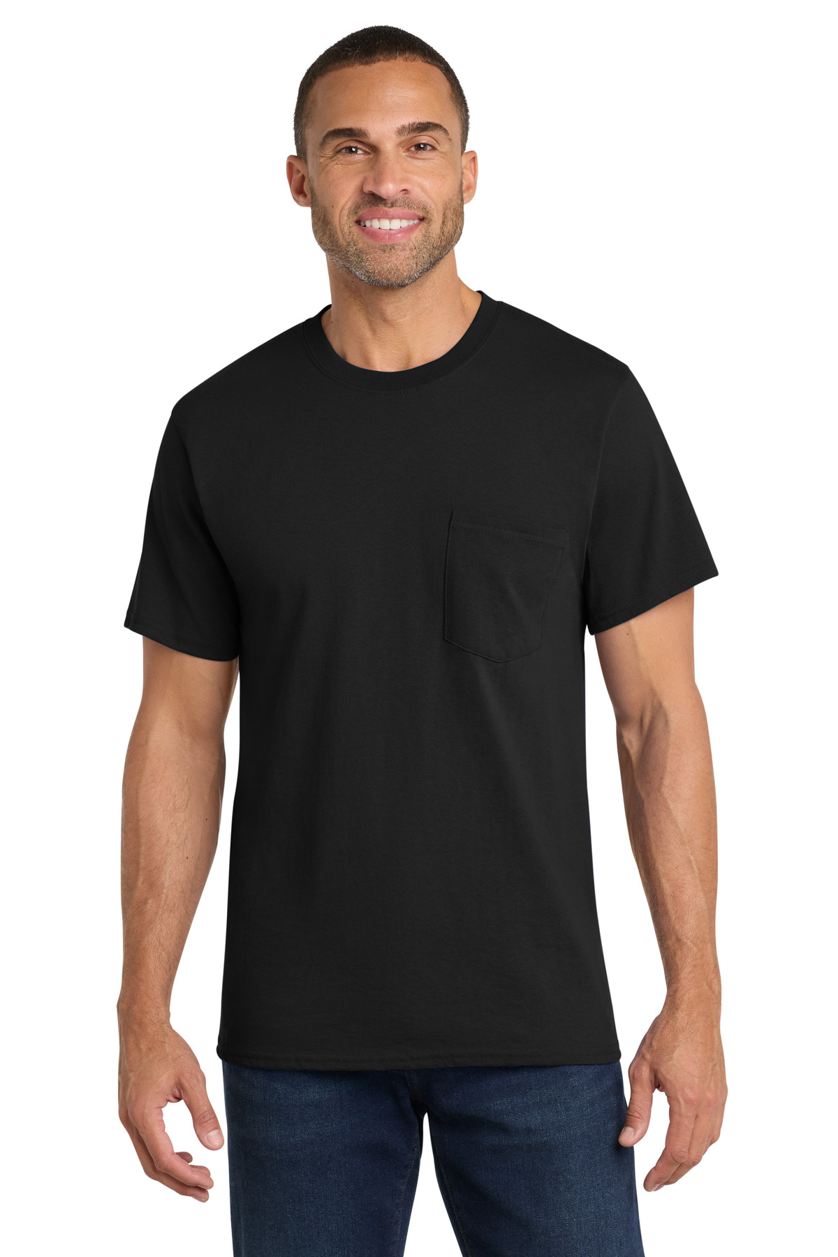 Port & Co Core Cotton Pocket Tee. PC54P 11