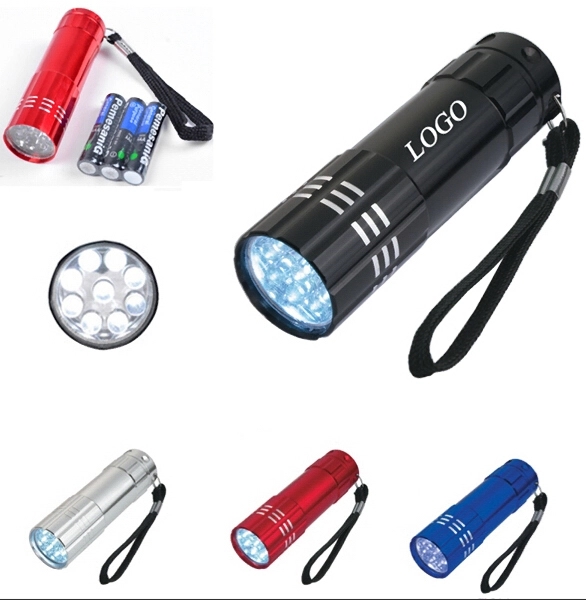Aluminum Led Flashlight With Strap 1