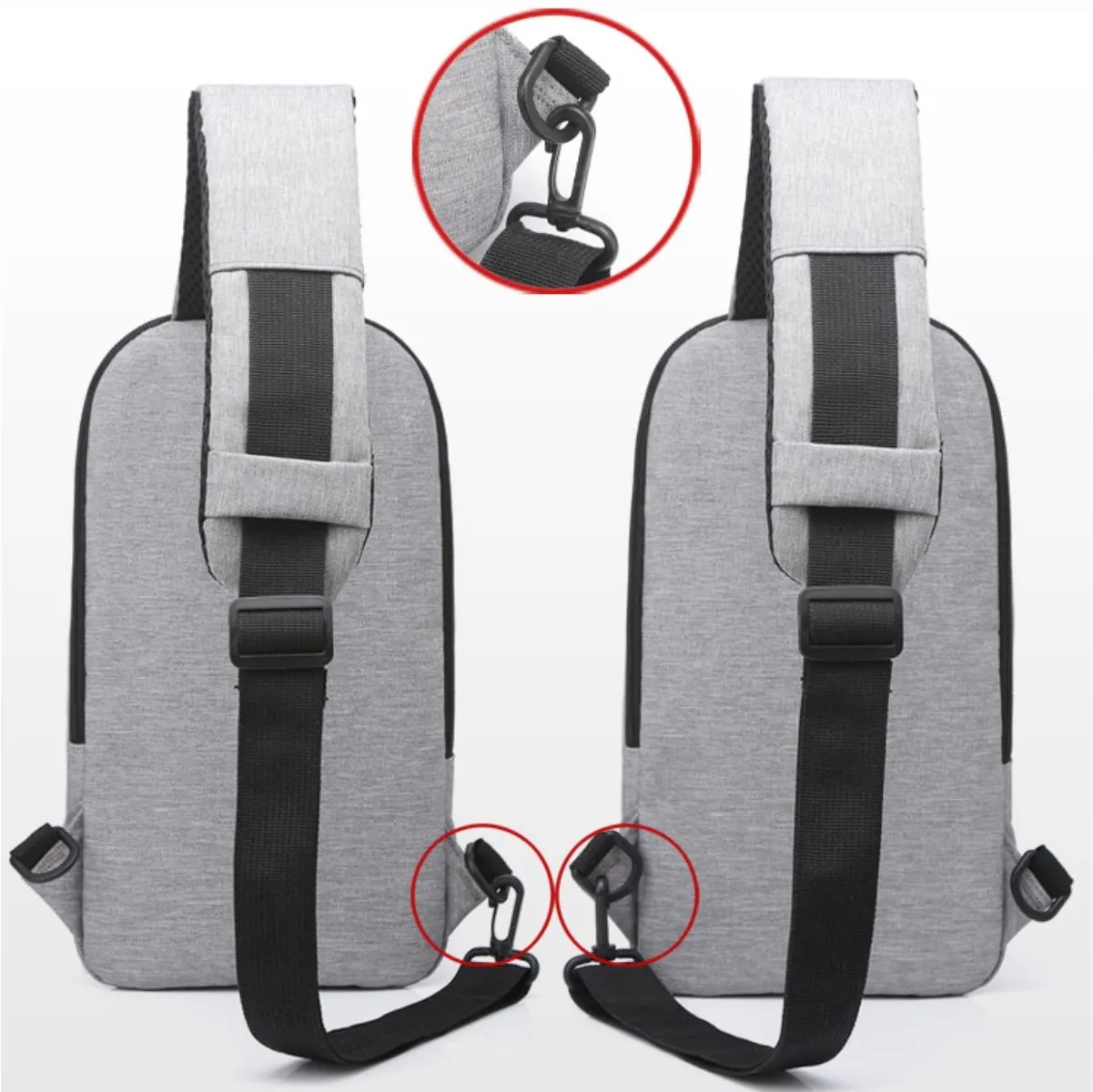 Waterproof Adjustable Crossbody Travel Sling Bag 2