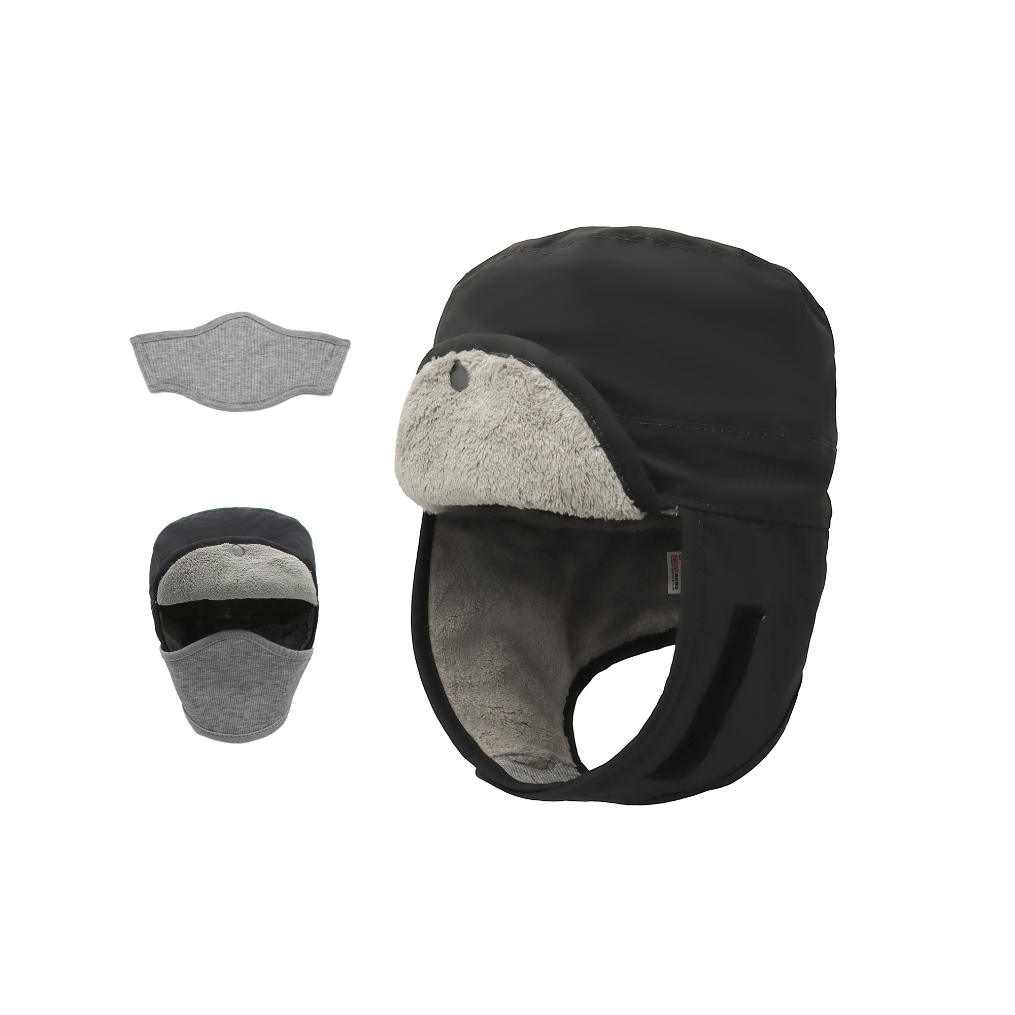 Waterproof Trapper Cap With Detachable Face Cover 2
