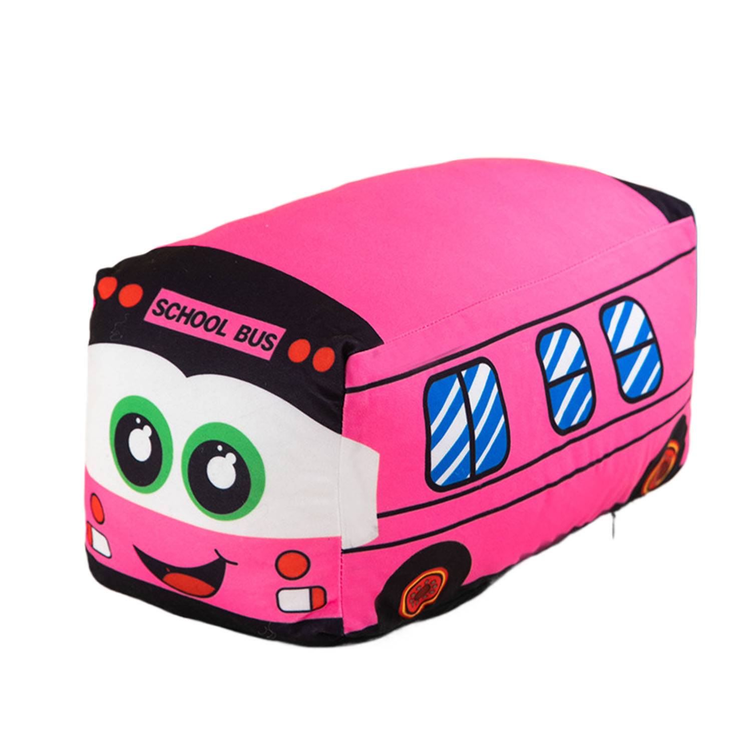 Soft Durable Removable Cover PP Cotton Plush Bus Doll 8