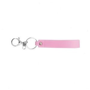 Vibrant Pure Color PVC Keychain Key Ring With Customizable Options 15