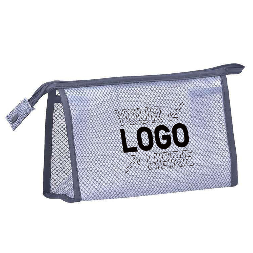 Travel Cosmetic Bag Transparent Zippered 2