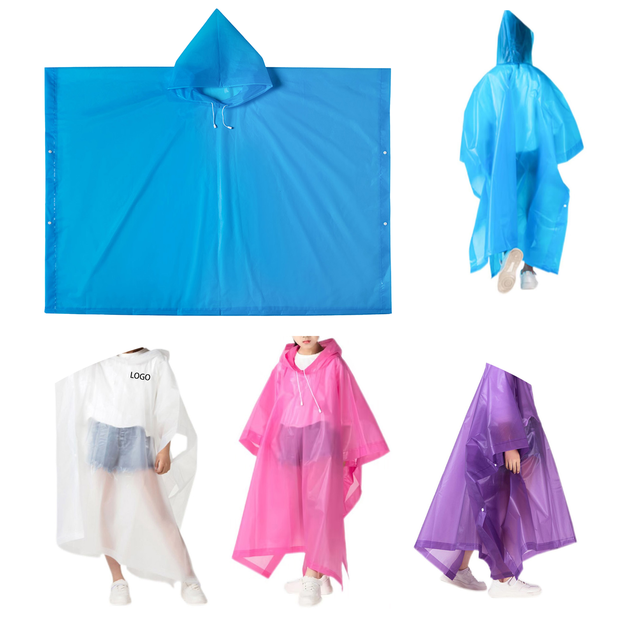 Reusable EVA Raincoat for Kids 3