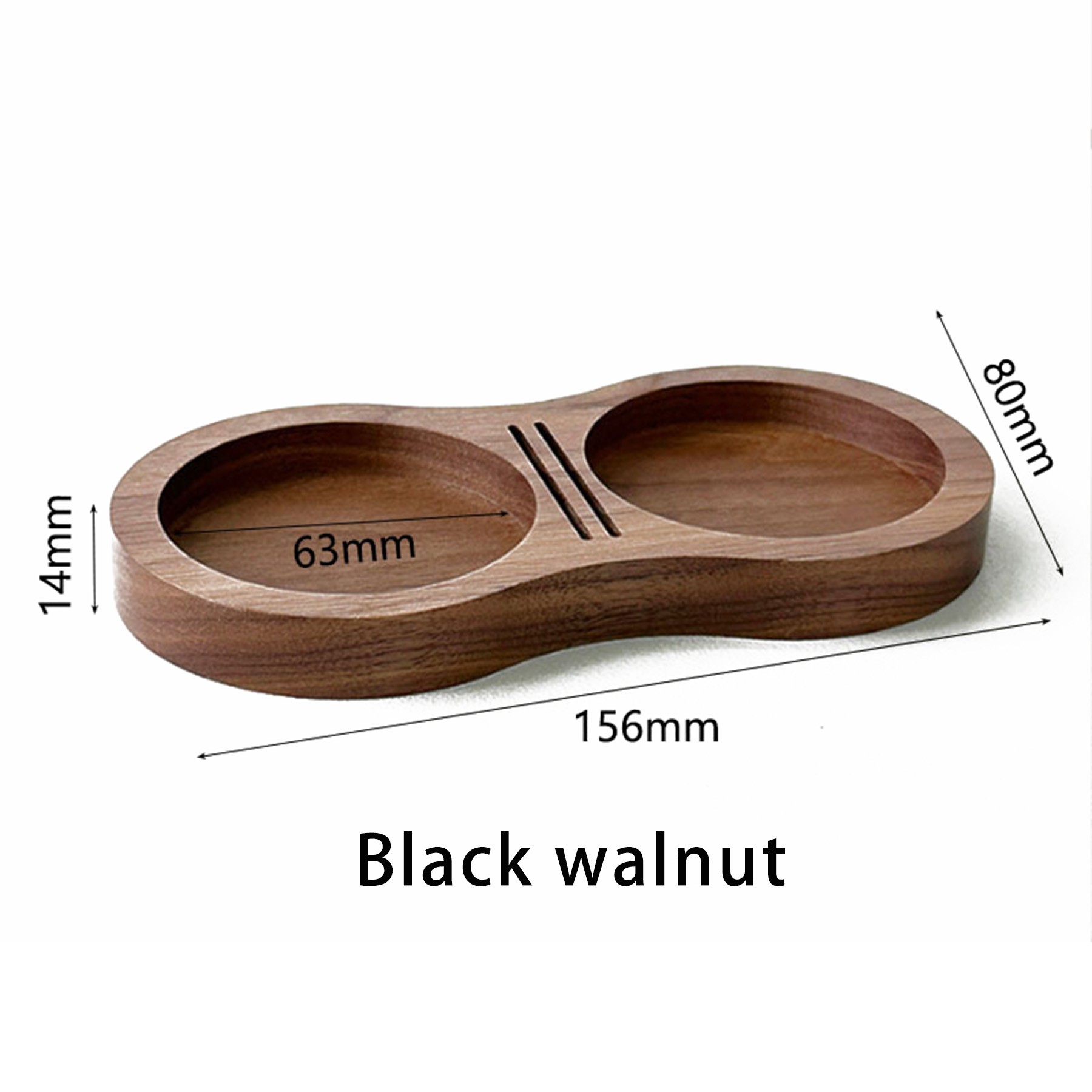 Black Walnut Figure-8 Powder Hammer Storage Board 2